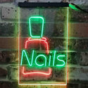 ADVPRO Nail Bottle Beauty Salon  Dual Color LED Neon Sign st6-i3806 - Green & Red