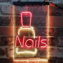 ADVPRO Nail Bottle Beauty Salon  Dual Color LED Neon Sign st6-i3806 - Red & Yellow