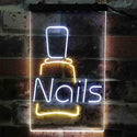 ADVPRO Nail Bottle Beauty Salon  Dual Color LED Neon Sign st6-i3806 - White & Yellow