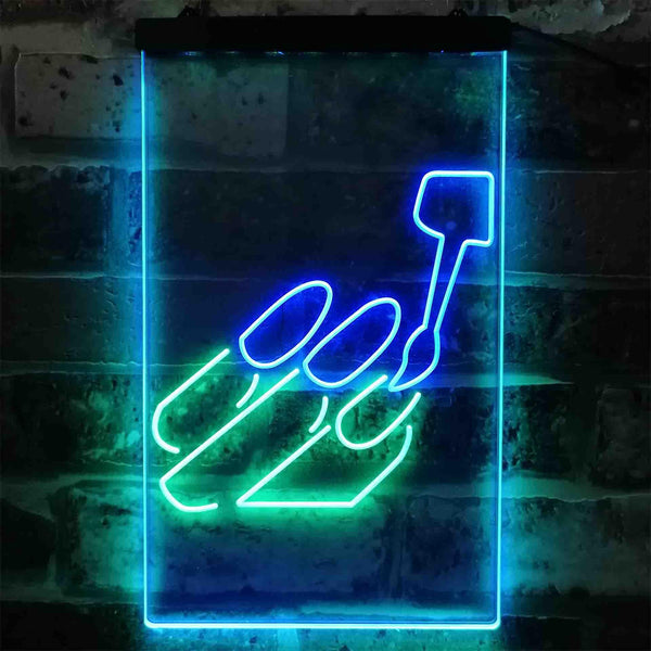 ADVPRO Gel Nails  Dual Color LED Neon Sign st6-i3807 - Green & Blue