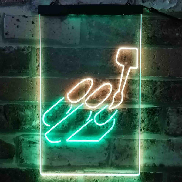ADVPRO Gel Nails  Dual Color LED Neon Sign st6-i3807 - Green & Yellow