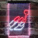 ADVPRO Gel Nails  Dual Color LED Neon Sign st6-i3807 - White & Red