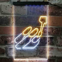 ADVPRO Gel Nails  Dual Color LED Neon Sign st6-i3807 - White & Yellow