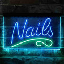 ADVPRO Nails Beauty Salon Dual Color LED Neon Sign st6-i3808 - Green & Blue