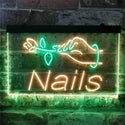 ADVPRO Nails Flower Display Dual Color LED Neon Sign st6-i3811 - Green & Yellow