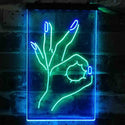 ADVPRO Okay Nails Beauty Salon  Dual Color LED Neon Sign st6-i3812 - Green & Blue