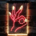 ADVPRO Okay Nails Beauty Salon  Dual Color LED Neon Sign st6-i3812 - Red & Yellow