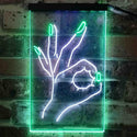 ADVPRO Okay Nails Beauty Salon  Dual Color LED Neon Sign st6-i3812 - White & Green