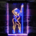 ADVPRO Stripper Dancer Pub Club  Dual Color LED Neon Sign st6-i3813 - Blue & Yellow