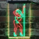 ADVPRO Stripper Dancer Pub Club  Dual Color LED Neon Sign st6-i3813 - Green & Red