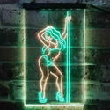 ADVPRO Stripper Dancer Pub Club  Dual Color LED Neon Sign st6-i3813 - Green & Yellow