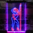 ADVPRO Stripper Dancer Pub Club  Dual Color LED Neon Sign st6-i3813 - Red & Blue