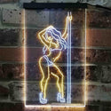 ADVPRO Stripper Dancer Pub Club  Dual Color LED Neon Sign st6-i3813 - White & Yellow