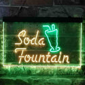 ADVPRO Soda Fountain Cafe Dual Color LED Neon Sign st6-i3816 - Green & Yellow