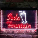 ADVPRO Soda Fountain Cafe Dual Color LED Neon Sign st6-i3816 - White & Red