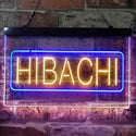 ADVPRO Hibachi Fire Bowl Food Dual Color LED Neon Sign st6-i3818 - Blue & Yellow
