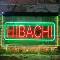 ADVPRO Hibachi Fire Bowl Food Dual Color LED Neon Sign st6-i3818 - Green & Red