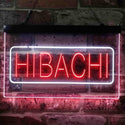 ADVPRO Hibachi Fire Bowl Food Dual Color LED Neon Sign st6-i3818 - White & Red