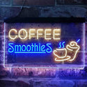 ADVPRO Coffee Smoothies Dual Color LED Neon Sign st6-i3819 - Blue & Yellow