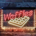 ADVPRO Waffles Snack Cafe Dual Color LED Neon Sign st6-i3820 - Red & Yellow