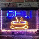 ADVPRO Chili Cafe Shop Dual Color LED Neon Sign st6-i3821 - Blue & Yellow