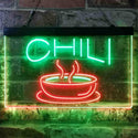 ADVPRO Chili Cafe Shop Dual Color LED Neon Sign st6-i3821 - Green & Red