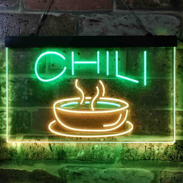 ADVPRO Chili Cafe Shop Dual Color LED Neon Sign st6-i3821 - Green & Yellow
