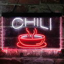 ADVPRO Chili Cafe Shop Dual Color LED Neon Sign st6-i3821 - White & Red