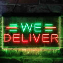 ADVPRO We Delivery Shop Display Dual Color LED Neon Sign st6-i3822 - Green & Red
