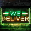 ADVPRO We Delivery Shop Display Dual Color LED Neon Sign st6-i3822 - Green & Yellow