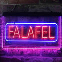 ADVPRO Falafel Middle East Street Food Dual Color LED Neon Sign st6-i3823 - Blue & Red