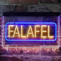 ADVPRO Falafel Middle East Street Food Dual Color LED Neon Sign st6-i3823 - Blue & Yellow