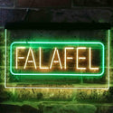 ADVPRO Falafel Middle East Street Food Dual Color LED Neon Sign st6-i3823 - Green & Yellow