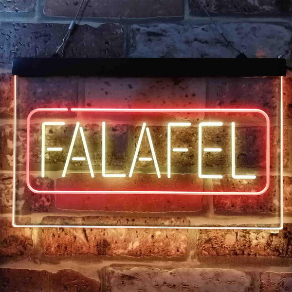 ADVPRO Falafel Middle East Street Food Dual Color LED Neon Sign st6-i3823 - Red & Yellow