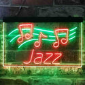 ADVPRO Jazz Live Music Dual Color LED Neon Sign st6-i3824 - Green & Red