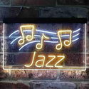 ADVPRO Jazz Live Music Dual Color LED Neon Sign st6-i3824 - White & Yellow