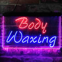 ADVPRO Body Waxing Beauty Salon Dual Color LED Neon Sign st6-i3825 - Blue & Red