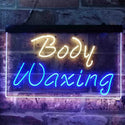 ADVPRO Body Waxing Beauty Salon Dual Color LED Neon Sign st6-i3825 - Blue & Yellow