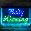 ADVPRO Body Waxing Beauty Salon Dual Color LED Neon Sign st6-i3825 - Green & Blue