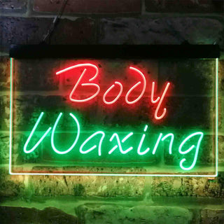 ADVPRO Body Waxing Beauty Salon Dual Color LED Neon Sign st6-i3825 - Green & Red