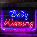 ADVPRO Body Waxing Beauty Salon Dual Color LED Neon Sign st6-i3825 - Red & Blue