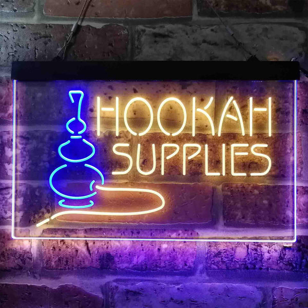 ADVPRO Hookah Supplies Shop Dual Color LED Neon Sign st6-i3826 - Blue & Yellow