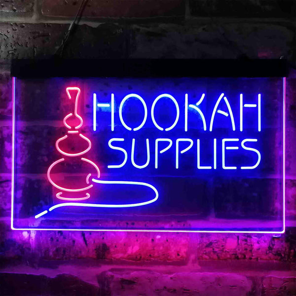 ADVPRO Hookah Supplies Shop Dual Color LED Neon Sign st6-i3826 - Red & Blue