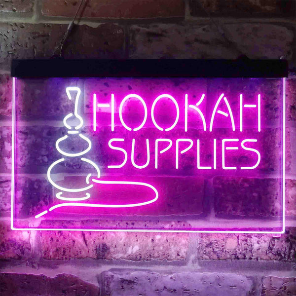 ADVPRO Hookah Supplies Shop Dual Color LED Neon Sign st6-i3826 - White & Purple