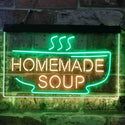 ADVPRO Home Made Soup Restaurant Dual Color LED Neon Sign st6-i3829 - Green & Yellow