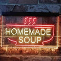 ADVPRO Home Made Soup Restaurant Dual Color LED Neon Sign st6-i3829 - Red & Yellow