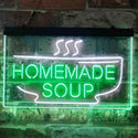 ADVPRO Home Made Soup Restaurant Dual Color LED Neon Sign st6-i3829 - White & Green