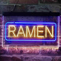 ADVPRO Ramen Noodles Dual Color LED Neon Sign st6-i3830 - Blue & Yellow