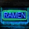 ADVPRO Ramen Noodles Dual Color LED Neon Sign st6-i3830 - Green & Blue