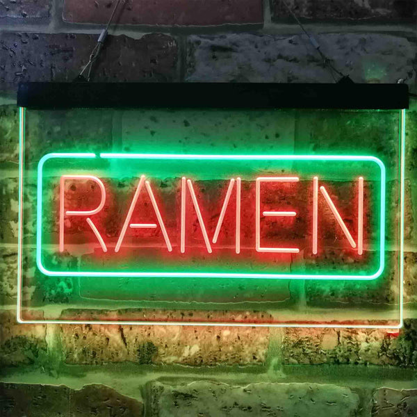 ADVPRO Ramen Noodles Dual Color LED Neon Sign st6-i3830 - Green & Red